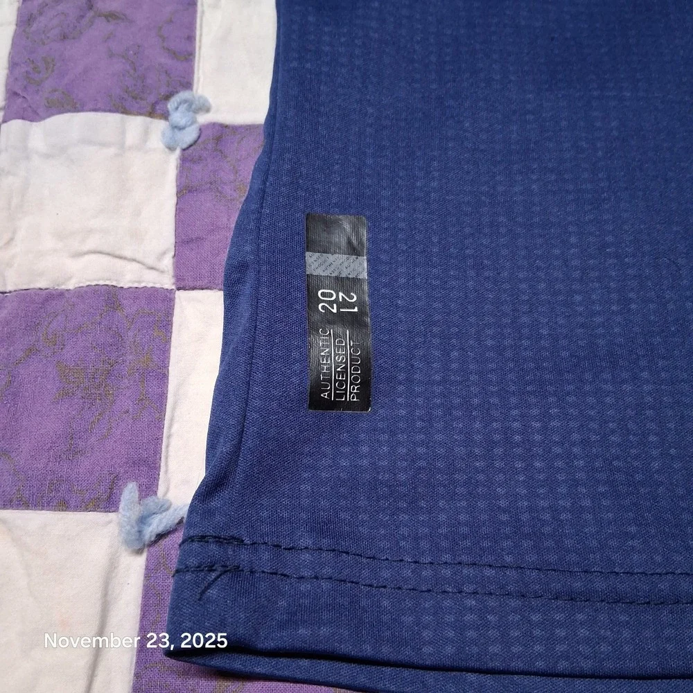 Adidas Juventus FC Soccer Jersey Teen XL Mens Medium Blue JEEP‎ Italy Serie A